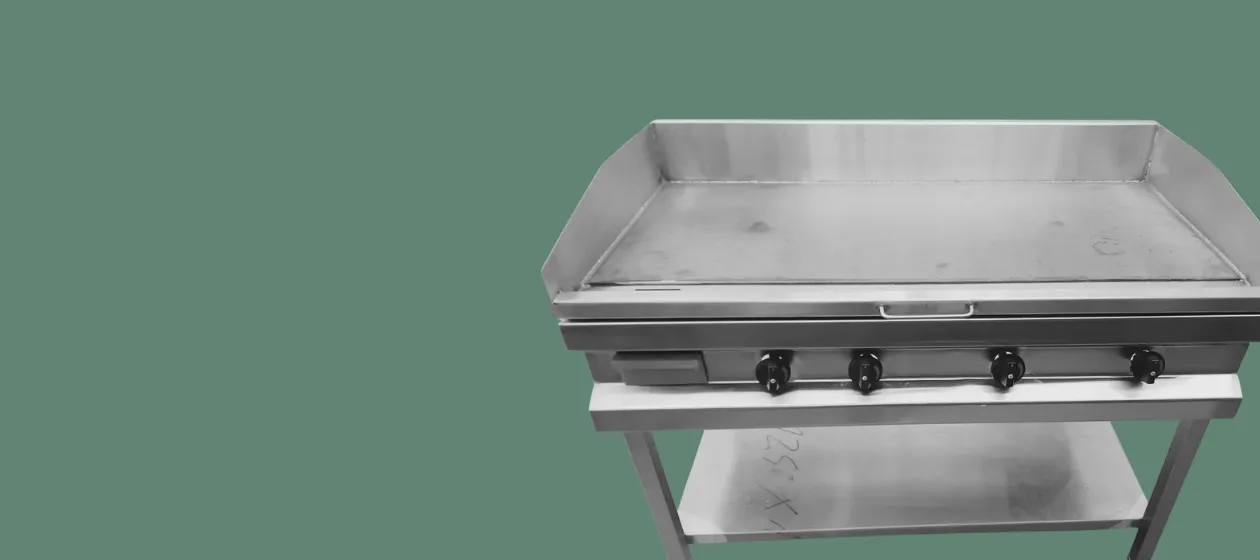 Categoria de planchas burger en acero inoxidable.